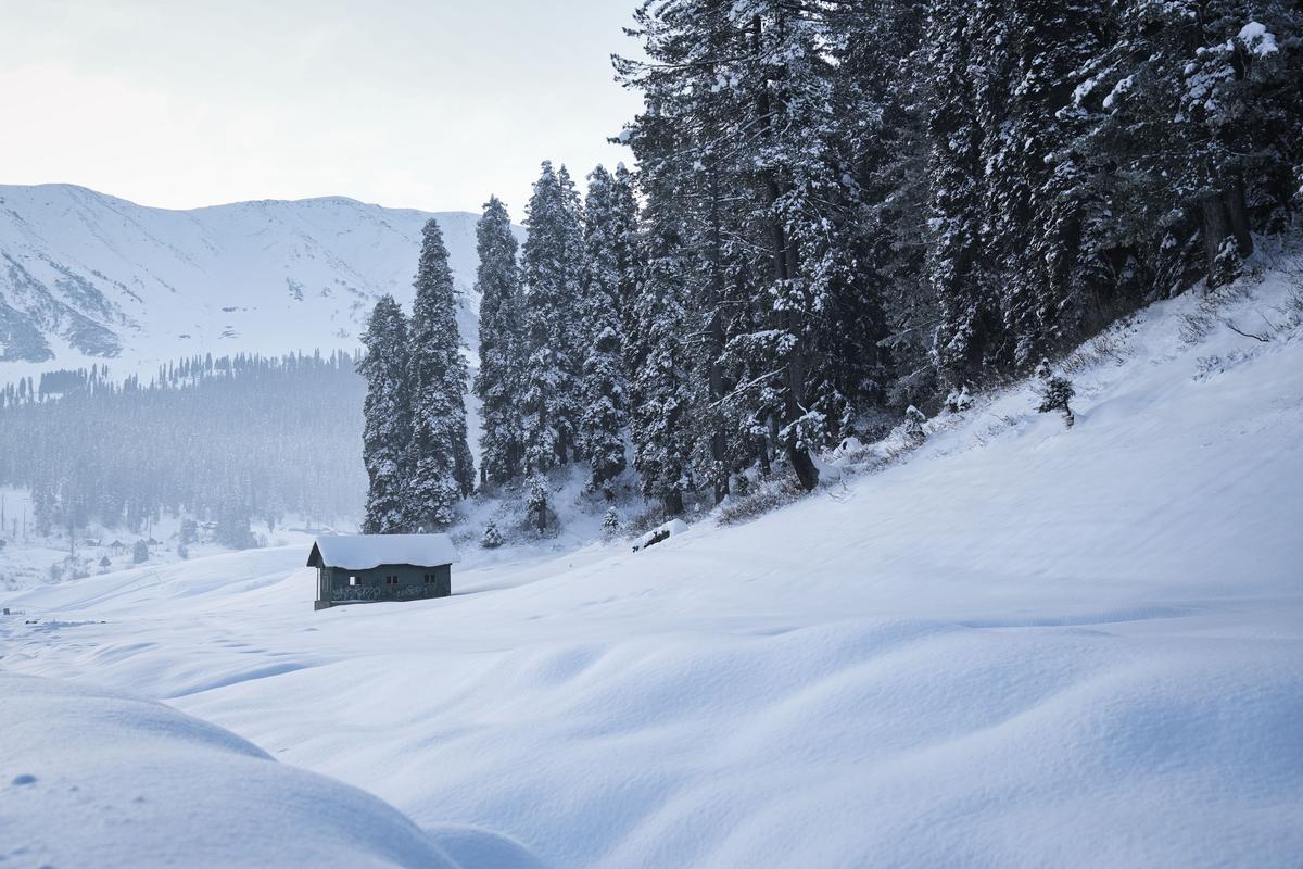 Gulmarg Kashmir with snow-covered Himalayan peaks