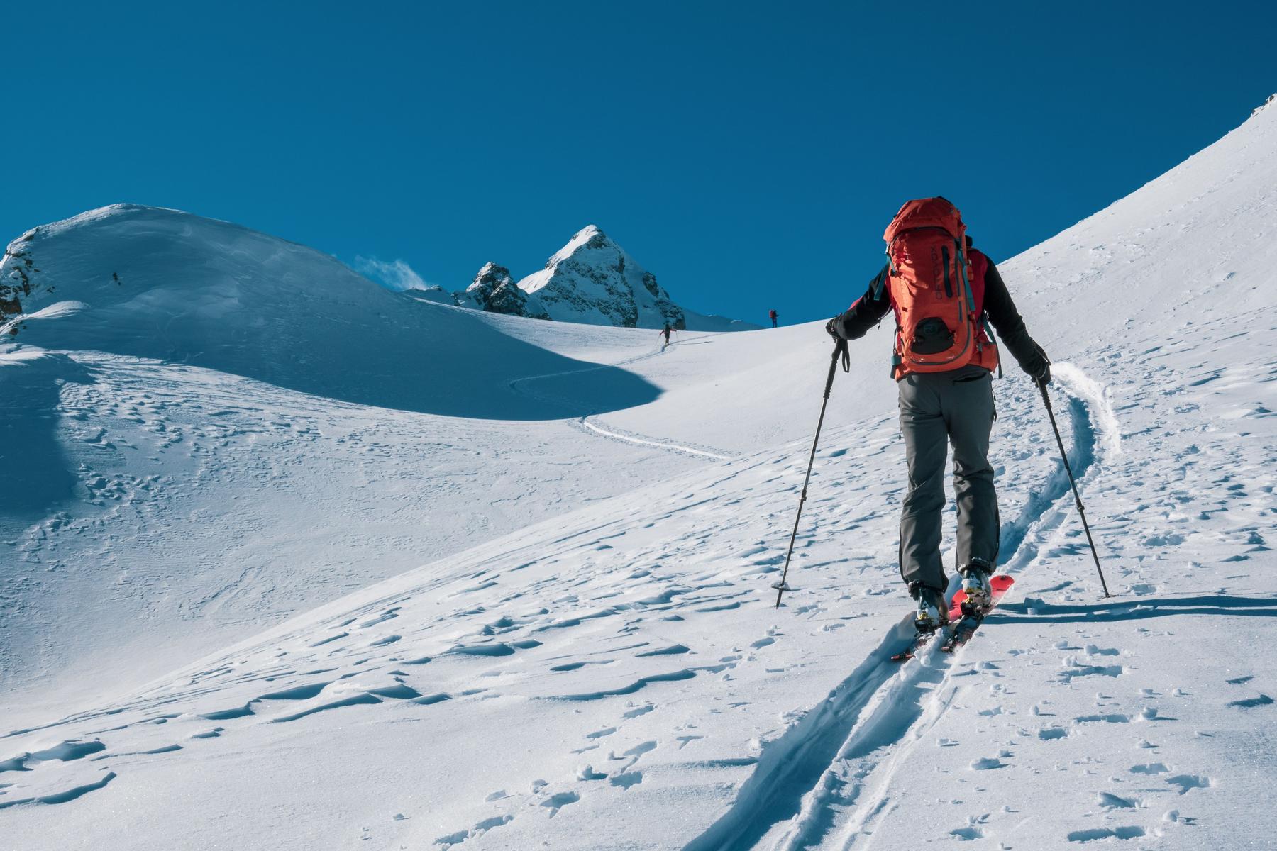 Ski touring in the Jyrgalan Valley, Tian Shan mountains, Kyrgyzstan
