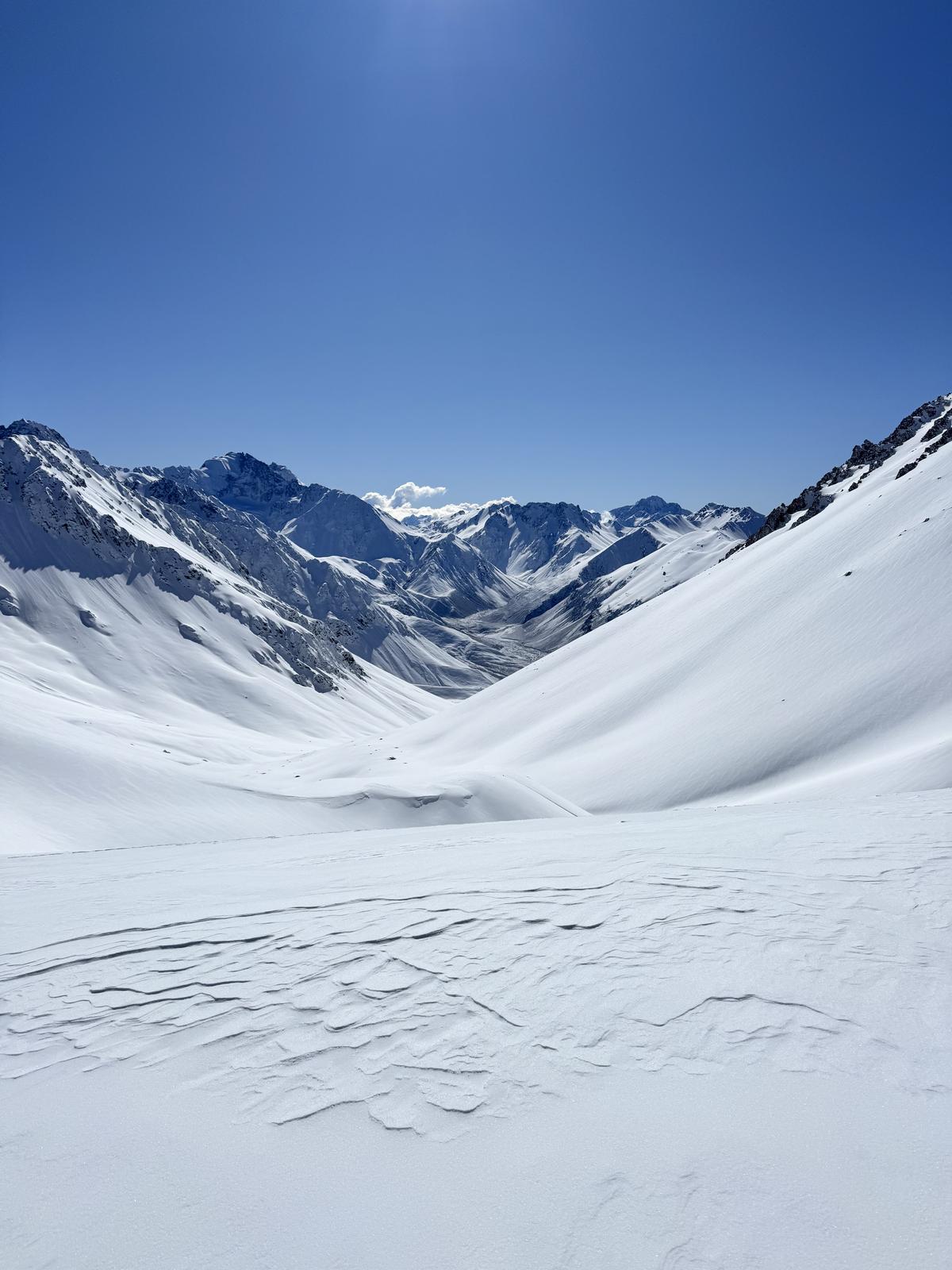 Snow-covered Southern Alps, New Zealand